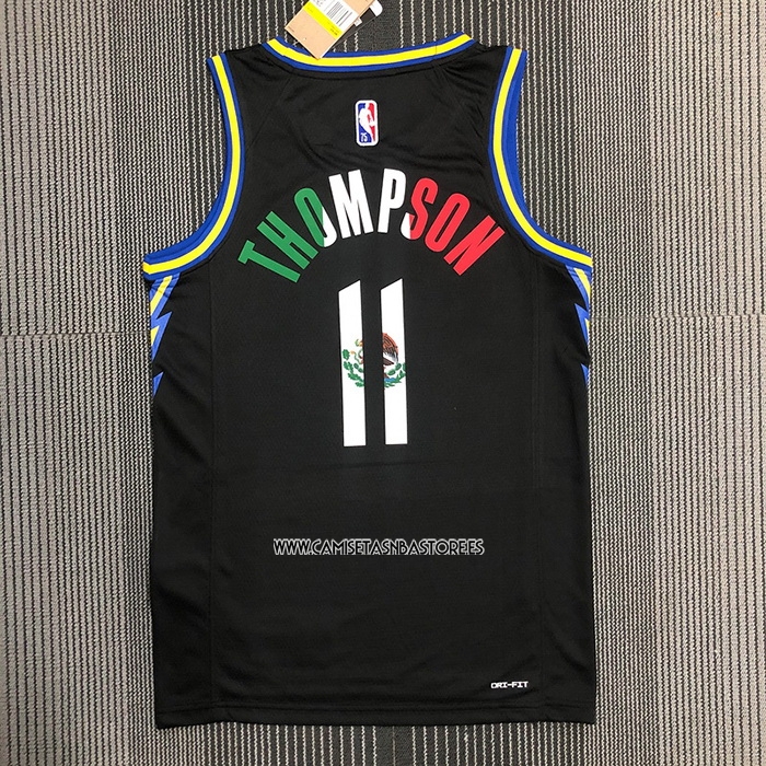 Klay Thompson NO 11 Camiseta Golden State Warriors Slam Dunk Special Mexico Edition 2022 Negro